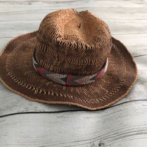 Cute Brown and Patterned Stripe Sunhat